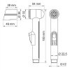 Гигиеническая лейка WasserKRAFT Elbe d3.2см A081