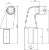 Уголки для монтажа смесителя на борт ванны Lemark LM8556СR, 2 шт.