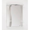 Шкаф-зеркало Style Line Лорена 55см белый глянец