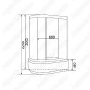 Душевая кабина Timo T-1120 120x85 (R)