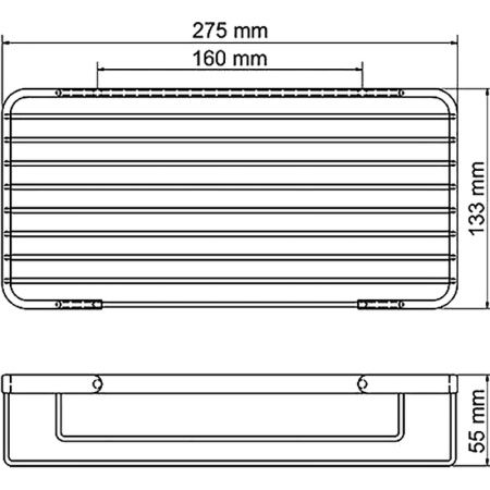 Полка WasserKRAFT K-72233 тройная