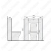 Тумба напольная Raval Space 87см белый глянец