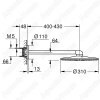 Верхний душ Grohe Rainshower SmartActive d31см 26475LS0
