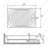 Душевой поддон RGW Lux/TN 120x90
