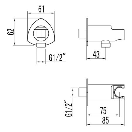 Шланговое подключение Lemark LM3585С