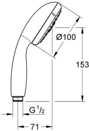 Ручная лейка Grohe Tempesta New d10см 28578002