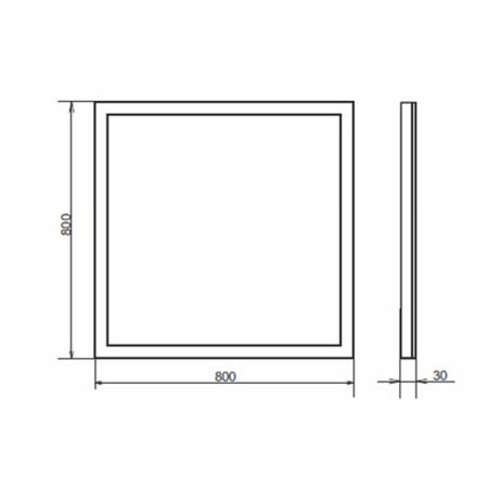 Зеркало Comforty Гиацинт-80 00-00005265CF