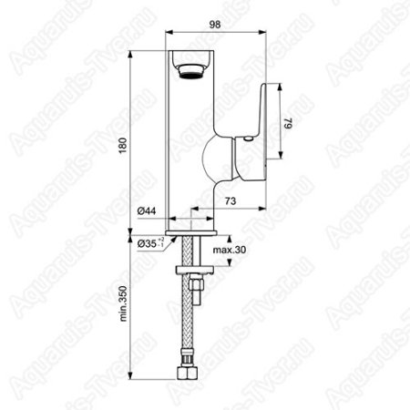 Смеситель Ideal Standard Cerafine O для раковины BC555AA