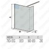 Душевая перегородка WeltWasser WW400 70G+30G 100см