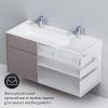 Тумба с раковиной Am.Pm Inspire V2.0 120 элегантный серый M50AFHX1203EGM