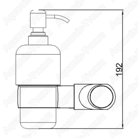 Дозатор для жидкого мыла Rush Flores (керамический) FL08810