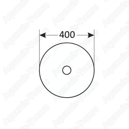 Раковина CeramaLux 5004SP 40см накладная