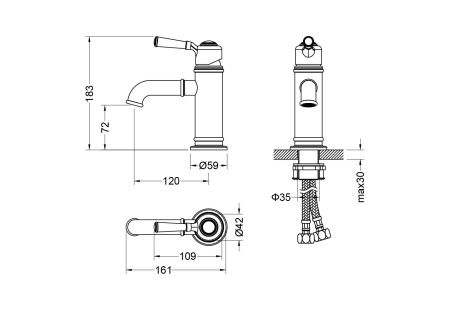 Набор смесителей Aquatek Классик 3в1 AQ1530CR