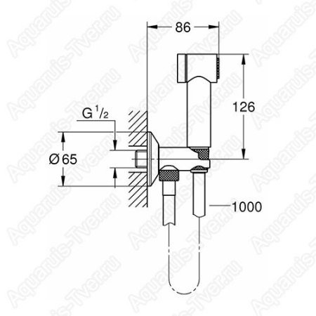 Гигиеническая лейка Grohe Sena 26329000