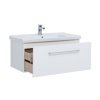 Тумба с раковиной Dreja Big Inn 100 77.0205W белый глянец