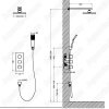 Душевая система Timo Tetra-Thermo SX-0179/03SM