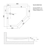Душевой поддон Niagara Nova NG-90-90D RUS 90x90 9090DRUS