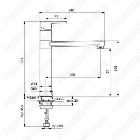 Смеситель Ideal Standard Cerafine O для кухни BC501AA