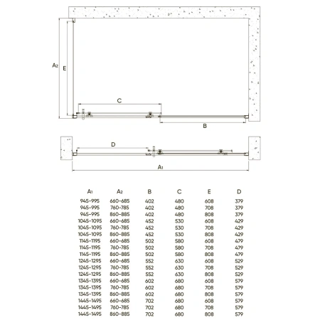 Душевой уголок Veconi Rovigo RV-072B 140x90