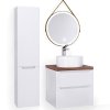 Зеркало Jorno Wood 60 с LED подсветкой и бесконтактным выключателем
