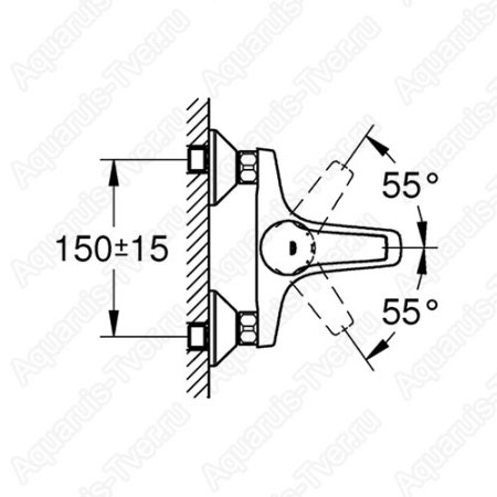 Смеситель Grohe BauCurve для ванны 23599000