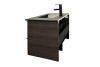 Тумба с раковиной Comforty Франкфурт 90см дуб шоколадно-коричневый