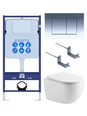 Инсталляция Aquatek с унитазом Aquatek Европа SET AQUATEK ЕВРОПА-AQ1190-010