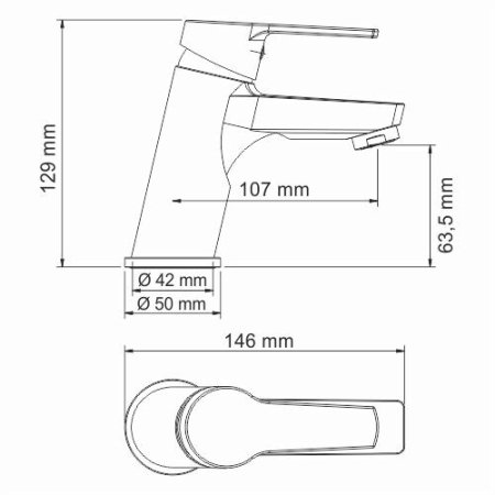 Смеситель WasserKRAFT Rhin 4403 для раковины