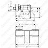 Смеситель Hansgrohe Metropol для душа (черный)