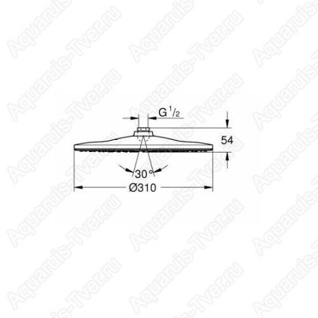 Верхний душ Grohe Rainshower Mono 310мм 26561000