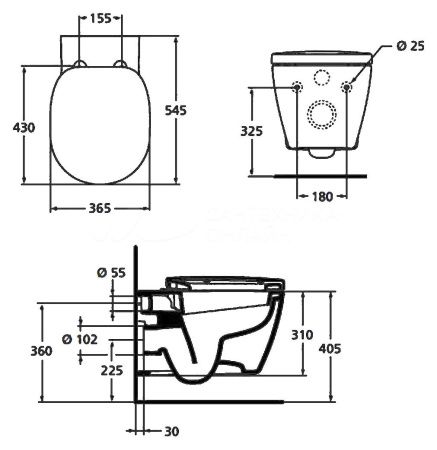 Унитаз подвесной Ideal Standard Connect E803501