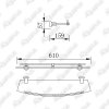 Полка стеклянная Rush Victoria 60см VI71620