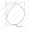 Зеркало Cersanit Eclipse 76x90 с LED подсветкой и бесконтактным выключателем 64152