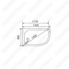 Душевая кабина Timo TE-0702 120x80 (L)