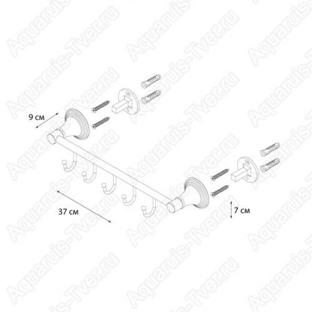 Планка Fixsen Best 5 крючков FX-71605-5