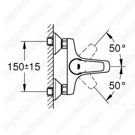 Смеситель Grohe BauFlow для ванны 23756000