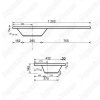 Тумба Style Line Жасмин 120 (L) с раковиной Estet ЛС-00000645+СС-00000367