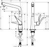 Смеситель для кухни Hansgrohe Metris Select 