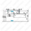 Тумба с раковиной Aquaton Сакура 100см белый глянец/ольха наварра