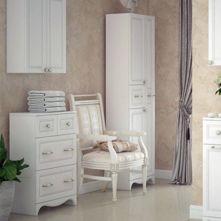 Тумба напольная  Corozo Классика 55см белый глянец