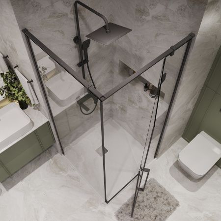 Душевой уголок Niagara Nova NG-6832-34BLACK 100x100