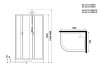 Душевая кабина Niagara 120x80 NG-3512-14RBKTG
