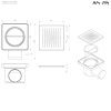 Трап для душа Am.Pm PrimeFlow Cut Gradient, 10х10 W02BD-P11-010-01BM