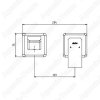 Смеситель для раковины E.C.A. Tiera 102167605C1EX-KK