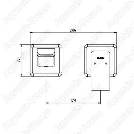 Смеситель для раковины E.C.A. Tiera 102167605C1EX-KK