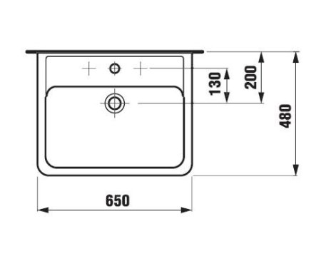 Раковина Laufen Pro A с пьедесталом 65см