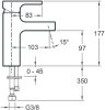 Смеситель для раковины Jacob Delafon Strayt  E98339-CP