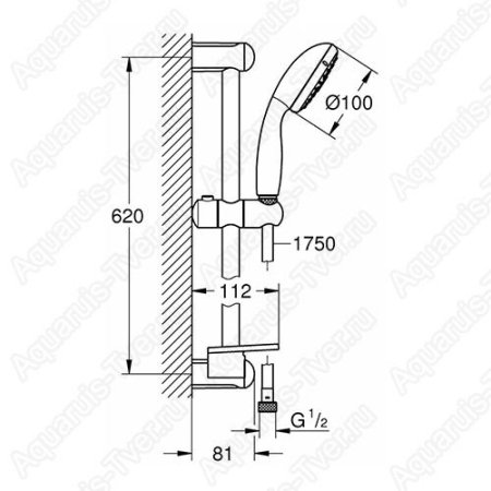 Душевой гарнитур Grohe Tempesta 27927001