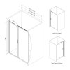 Душевая дверь Am.Pm Gem Solo W90G-150-1-195BM