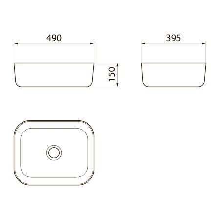 Раковина Point Афина PN43041 49см (Белый)